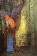 Odilon Redon Winged Old Man with a Long White Beard china oil painting artist